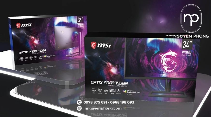 Mẫu hộp đựng màn hình máy tính 